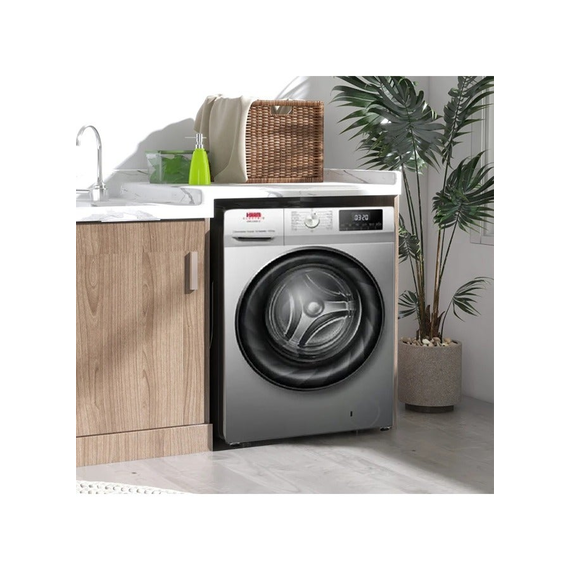 غسالة هام أمامية 10 كيلو فضي Inverter تنشيف 6 كيلو 22 HMFL10D6S, 3 image