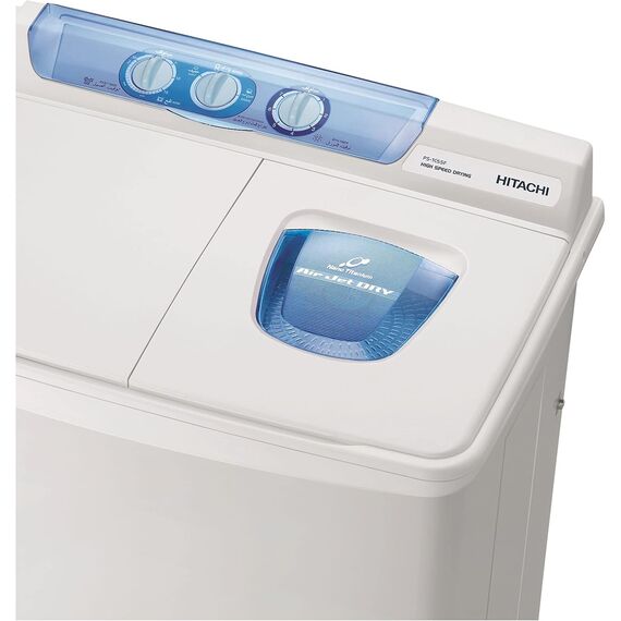 غسالة هيتاشى حوضين 10.5 كيلو سلفر موديل PS-1055F, 4 image